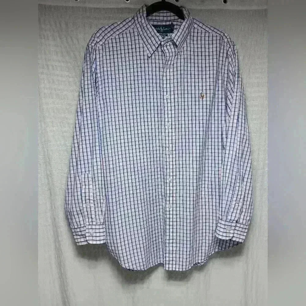 Ralph Lauren Classic Fit Long Sleeve Button down Perform shirt. Men's size 16.5